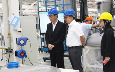 聚勢同創(chuàng)——中環(huán)股份沈浩平董事長考察晶盛機電，共謀機電設(shè)備發(fā)展新篇章